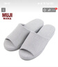 MUJI男女通用 水洗棉厚底拖鞋 无性别 男鞋女鞋 前开/藏青色条纹 5S 26 cm/L/42码（2.0） 实拍图