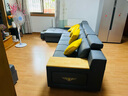 卡米盾 实木沙发床贵妃带转角科技布小户型客厅多功能两用可折叠沙发 3.25米乳胶款双+单+贵+脚踏 下单备注颜色 实拍图