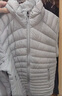 迪卡侬（DECATHLON）短款羽绒服轻薄薄外套户外运动保暖内胆排骨羽绒服TREK100 女款-浅灰色-立领 L 实拍图