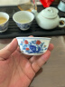 祥业 大明成化斗彩鸡缸杯仿古半手绘陶瓷茶杯功夫茶具品茗杯大号主人单杯礼盒装 斗彩鸡缸杯礼盒装-宽口-大号 实拍图