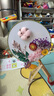 耀好扇子DIY团扇手工制作材料包永生花干花手工活动作品成人工艺品自己做新年元旦年会活动 DIY材料包-暗香 实拍图