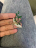 纪哲思 CHEZHESI花朵胸针高档女气质施华洛世锆胸花防走光别针520情人节送女友 麦穗花胸针【祖母绿】 实拍图