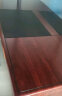 洛来宝办公桌电脑桌办公室经典油漆写字台桌子带键盘抽1.4米（红棕色） 晒单实拍图