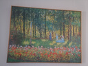 画大芬客厅装饰画大芬油画村世界名画梵高风景油画卧室壁画餐厅挂画美式 莫奈《花园里的艺术之家》 横版60*80cm x 晶瓷铝合金框 实拍图