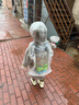 SHUKIKU儿童雨衣幼儿园小学生防霉亲肤雨衣户外雨披透明款绿色小鳄鱼M码 实拍图