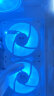 京天华盛机箱散热风扇/定制 12cm 机箱风扇 /台式电脑主机静音LED炫光 玲珑冰蓝（白框） 晒单实拍图