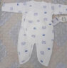 童泰秋冬季婴儿衣服新生儿0-6个月保暖宝宝连体衣哈衣 蓝色丨B款 59cm 实拍图