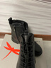 红蜻蜓高帮7孔马丁靴女靴子厚底增高加绒保暖棉靴女牛皮靴女 WTC434331C 实拍图