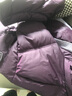 坦博尔羽绒服女短款时尚潮流可脱卸帽百搭保暖外套550388T满天星紫155 实拍图