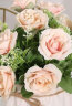 盛世泰堡仿真花假花盆栽陶瓷小花瓶干花花束餐厅客厅装饰摆件粉色18cm 实拍图