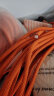 Golmud 晾衣绳神器 户外 晒衣绳 凉衣绳 室外防滑防风 晒被子 晒衣服 晾衣服绳子6mm RL036(10米）橘色 实拍图