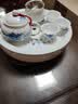 茶具整套潮汕功夫茶具套装泡茶景德镇茶壶茶杯盖碗宜兴陶瓷大茶盘 10英寸花开富贵套装 赠六君子 实拍图