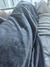 北极绒（Beijirong） 冬季牛奶绒三件套学生宿舍单人法兰绒床单被套珊瑚绒加厚双面加绒 深灰+浅灰【双面加绒】 1.5米床四件套(适合180×220被子) 实拍图