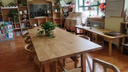 旺家星北欧实木大书桌简约现代客厅长条桌椅组合休闲区多人学习桌工作台 长桌：240*100*75板厚5cm(全实木 实拍图
