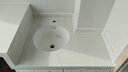 IVIENAIISH正方形平底台下盆卫生间嵌入式洗手盆单面盆小尺寸阳台陶瓷洗脸盆 平底正圆形40*40+纯白抽拉全套 实拍图
