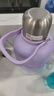 恩尔美（nRMEi）保温杯大容量女士高颜值316不锈钢便携25新款儿童大肚吸管水杯壶 梦幻紫1500ml【背带+一杯三饮】 实拍图