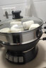 苏泊尔 SUPOR多用途锅 电蒸锅 多功能 电煮锅 电火锅 电炒锅 铸铁电热锅 蒸包子锅 双层蒸笼  17L 32cm铸铁底锅+双层不锈钢蒸笼 实拍图