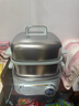 飞利浦（PHILIPS）电蒸锅 电煮锅 电火锅 多功能锅家用不锈钢涮蒸炖煮多用途锅9升三层大容量蒸煮一体304不锈钢0涂层 9L 【高清显屏 24H预约】HD3300/50 260*281*308 实拍图