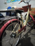凤凰（Phoenix）自行车成人男女式通用型城市通勤单车女芭蕾 24英寸米黄色 晒单实拍图