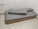 源氏木语 北欧实木沙发床小户型多功能折叠床客厅两用推拉床 【原木色】山毛榉-雾灰(普通垫) 1970*（820-1515）*220沙发床 实拍图