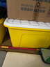 茶花（CHAHUA）茶花塑料收纳箱衣物整理箱35L58L68L多规格玩具整理箱储物 【黄色】 【58升*3个装】59.5*47.5*32.5cm 实拍图