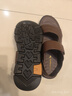 红蜻蜓凉鞋男鞋轻便拖鞋夏季牛皮沙滩鞋露趾透气两穿WTT22118J棕色41 实拍图