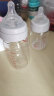 爱得利（evorie）玻璃奶瓶 宽口径带保护套带手柄奶瓶 婴儿奶瓶240ml (自带十字孔) 实拍图