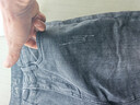 与狼共舞【微弹舒适】休闲时尚复古百搭显瘦男士牛仔长裤 003中灰 29  实拍图