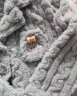 芬腾 睡衣女士冬季新品创意人物翻领开衫珊瑚绒保暖家居服套装女 浅粉-女款1 M 实拍图
