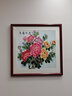 紫腾随轩新中式牡丹花开富贵装饰画客厅餐厅背景墙画卧室床头挂画壁画 图8 50*50cm红木色实木框 实拍图