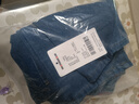 顶峰保罗（Dingfengbaoluo）牛仔裤男冬季美式宽松直筒加绒加厚男士休闲长裤子F889JR深蓝2XL 实拍图