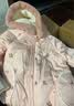 戴维贝拉（DAVE＆BELLA）女童棉服保暖连帽上衣加厚儿童外套冬装新款小童服装洋气宝宝棉衣 粉色【现货】 90 cm（建议身高80-90cm） 实拍图