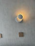 卡梦尔 壁灯简约现代床头灯卧室客厅楼梯过道北欧后现代创意led圆形灯具 白色款+三色光 晒单实拍图