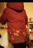 鸭鸭（YAYA）奶奶装羽绒服女冬季新款老人60岁中老年女装妈妈装复古外套XB 紫红色-YE3B621525J XL 建议100-115斤 晒单实拍图
