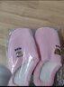 安尚芬棉拖鞋女士外穿秋冬季新款居家卡通保暖加绒半包跟情侣地板拖鞋男 粉色【小熊】 38-39 适合37-38 实拍图