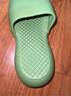 merdor 高档EVA踩屎感凉拖鞋男士家居家用浴室洗澡防滑女夏情侣室内厚底 绿色 37-38 实拍图