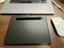 Wacom和冠数位板 手绘板 手写板连电脑手机电子绘画平板 写字板教学网课CTL-4100WLA/K0 蓝牙版黑色小号 实拍图