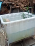 女管家加厚塑料水箱塑料桶储水桶长方形养殖装鱼水产箱泡瓷砖服装收纳桶 400白色加厚无盖980*760*680 实拍图