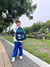 卡米羊Kamiyang儿童书包小学生一二三到六年级男童男生2023新款减负护脊女生书包 宝蓝绿+(挂饰+6件套+手表) 小号1-3年级 实拍图