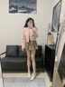 达芙妮马丁靴女切尔西短靴秋冬加绒2024新款法式粗跟复古英伦风瘦瘦靴 米色【单里】 37 实拍图
