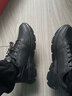 特步（XTEP）男鞋运动鞋男皮面防水休闲鞋耐磨鞋子男耐脏轻便旅游鞋男士跑步鞋 黑灰-条纹【推荐】 41 实拍图