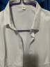 BLUE LITTLE WHITE长袖衬衫女韩版修身女士职业装商务正装白色工装衬衣免烫抗皱衬衫 N2655方.领纯白色 36/M (88斤-98斤) 晒单实拍图