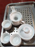 陶瓷功夫茶具套装家用白瓷泡茶器办公室会客青花茶壶盖碗茶杯整套冲茶器 12头功夫茶具【金茶圣】 实拍图