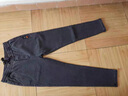 啄木鸟（TUCANO）牛仔裤男秋冬季修身小脚休闲裤子男士潮弹力百搭男裤 黑灰色 32 实拍图