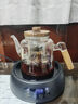 忆壶茶（YIHUTEA）茶壶玻璃煮茶壶加厚泡茶壶家用水壶耐高温带过滤水壶煮茶器茶具 1500w黑色智能炉+大空灵 1.1L 实拍图