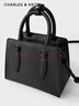 CHARLES&KEITH插带兔耳托特包手提斜挎包婚包包女包生日礼物CK2-50781362 Black黑色 M 实拍图