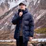 拓路者（Pioneer Camp）男装中长款羽绒服男冬季保暖羽绒外套700蓬男士休闲宽松中年防寒 深蓝色 2XL 实拍图