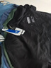 adidas情侣款休闲简约上衣圆领短袖T恤男女夏季阿迪达斯轻运动 黑色/白   XL 晒单实拍图