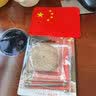 抒文车载国旗摆件汽车用小红旗国旗五星旗党旗高档办公桌车内装饰用品 奢华古檀木纹底座+红色红旗垫 实拍图