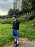 啄木鸟（TUCANO）长袖t恤男春秋圆领纯棉经典款时尚休闲百搭宽松上衣男装 黑色XL 实拍图